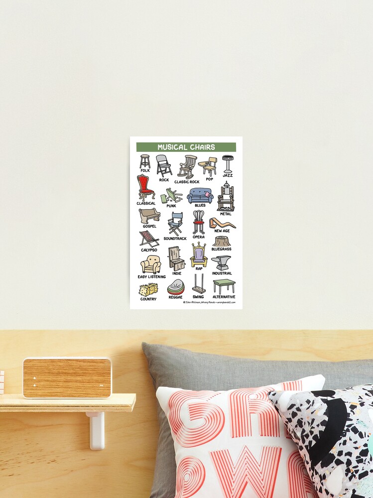Thumbnail 2 of 3, Photographic Print, musical chairs designed and sold by WrongHands.