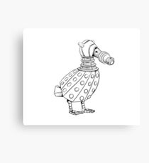 Dalek - Ducktober Canvas Print
