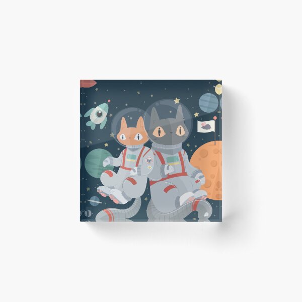Catstronautas! ¡En! ¡Espacio! Bloque acrílico