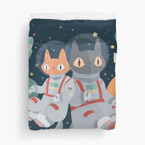 Catstronauts! In! Space! Duvet Cover