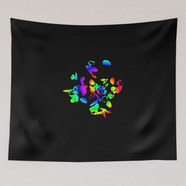 Item preview, Psychedelic Rainbow Mandala or Kaleidoscope in Sixties Hippie Flower Power Colors designed and sold by FELSENSTEIN.