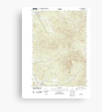USGS Topo Map Vermont VT Jay Peak 20120607 TM Canvas Print