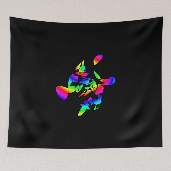 Item preview, Psychedelic Rainbow Mandala or Kaleidoscope in Sixties Hippie Flower Power Colors designed and sold by FELSENSTEIN.
