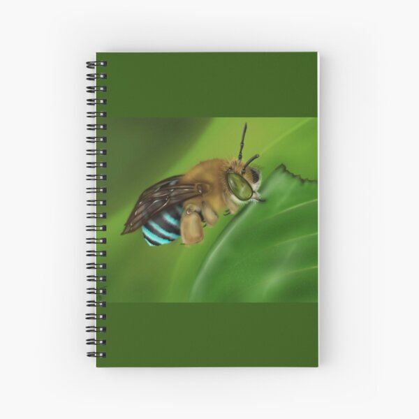 Blue-Banded Bee Spiral Notebook