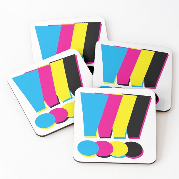 Item preview, CMYK Exclamation Points designed and sold by wheedesign.