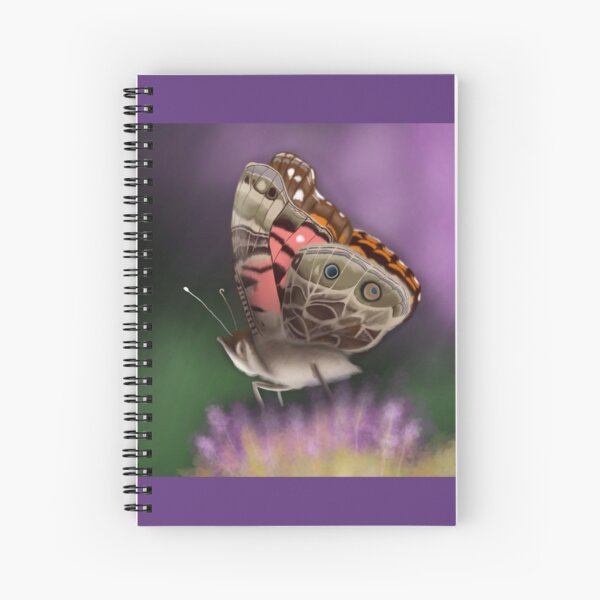American Painted Lady Butterfly Spiral Notebook