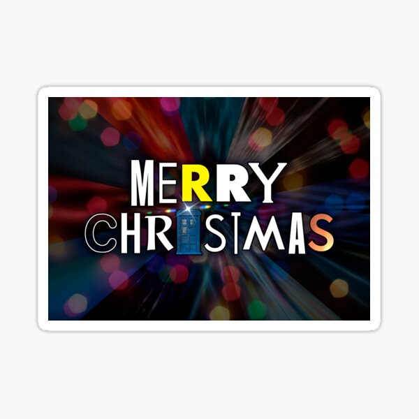 CHRISTMAS CARD - SILENT TYPE Sticker