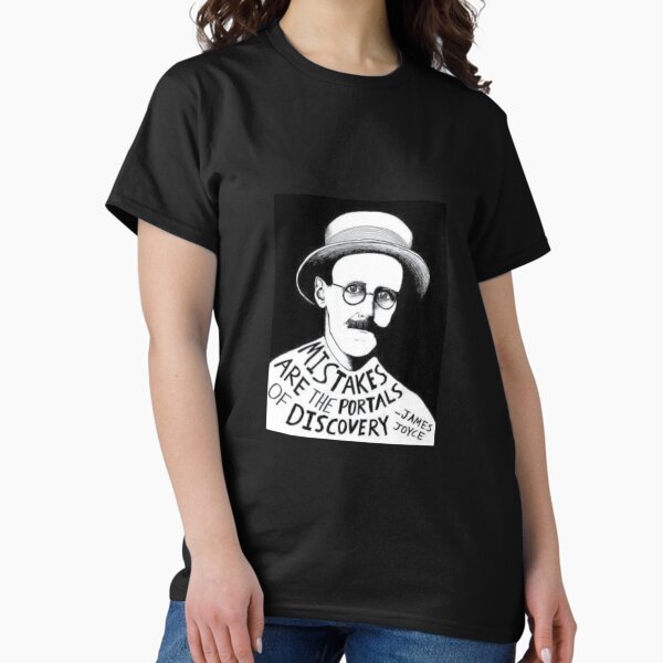 Artikel-Vorschau von James Joyce - Fehler sind die Portale der Entdeckung - T-Shirt, designt und verkauft von happygiftideas.