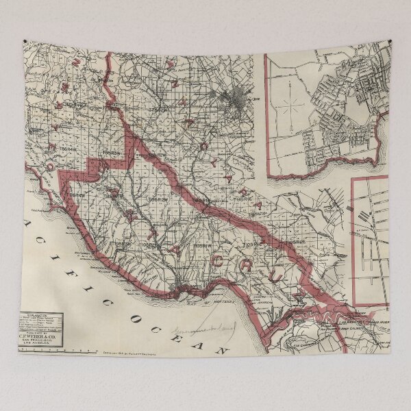Item preview, Vintage Map of Santa Cruz County CA (1914) designed and sold by BravuraMedia.