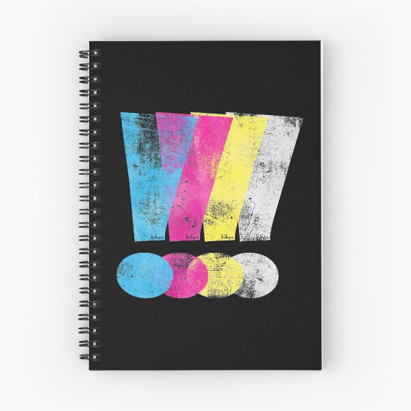 Item preview, Distressed CMYW Exclamation Points designed and sold by wheedesign.