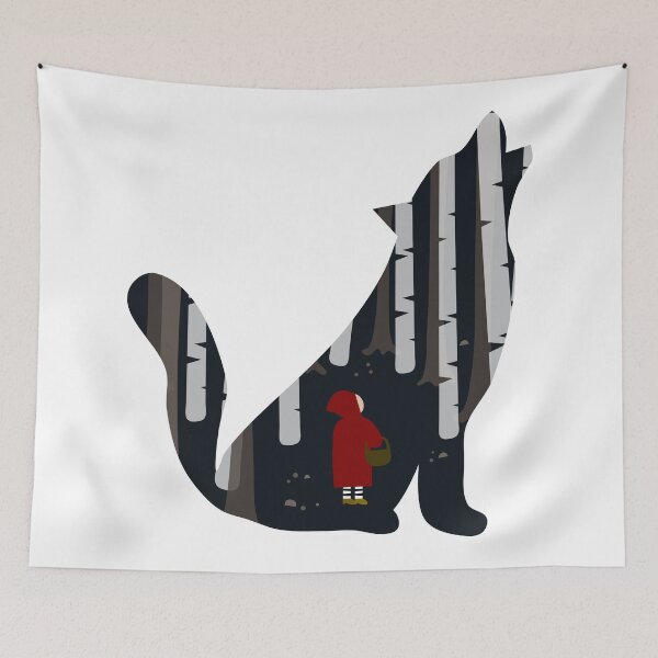 Item preview, Red Riding Hood and the Wolf designed and sold by inkblotcreative.