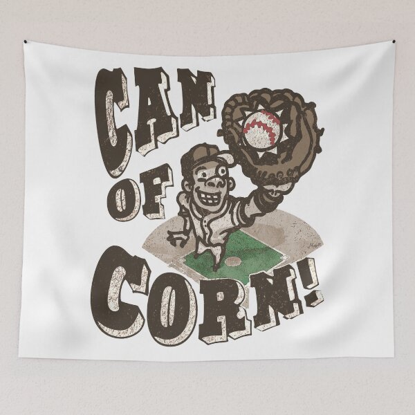 Item preview, Can of Corn Retro Baseball Player designed and sold by MudgeStudios.