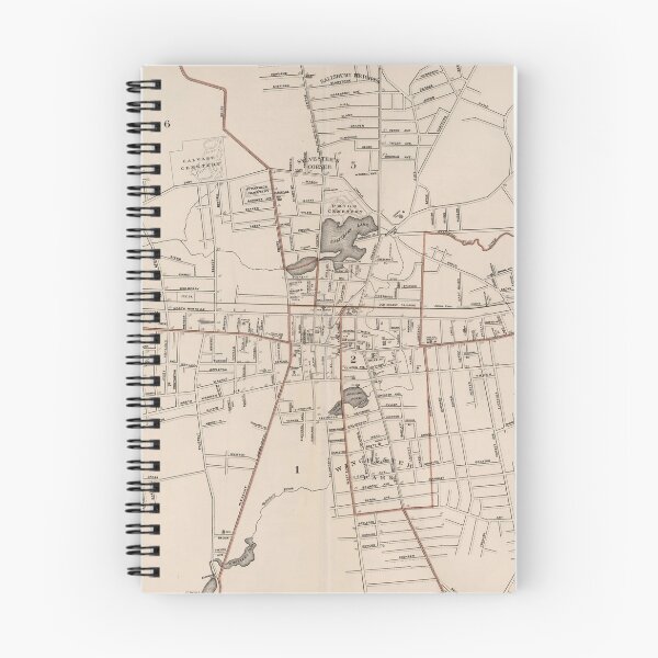 Item preview, Vintage Map of Brockton MA (1891) designed and sold by BravuraMedia.