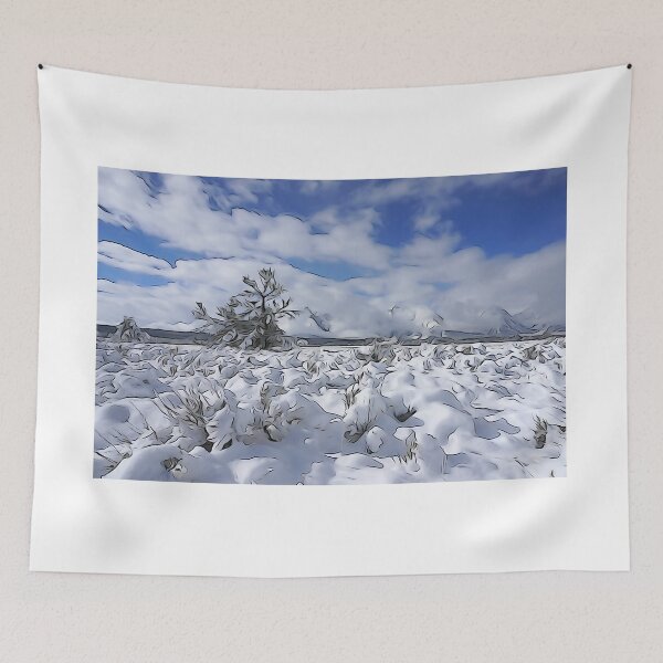 Item preview, Picture Effect Wintery Scene Grand Tetons designed and sold by fungus50.