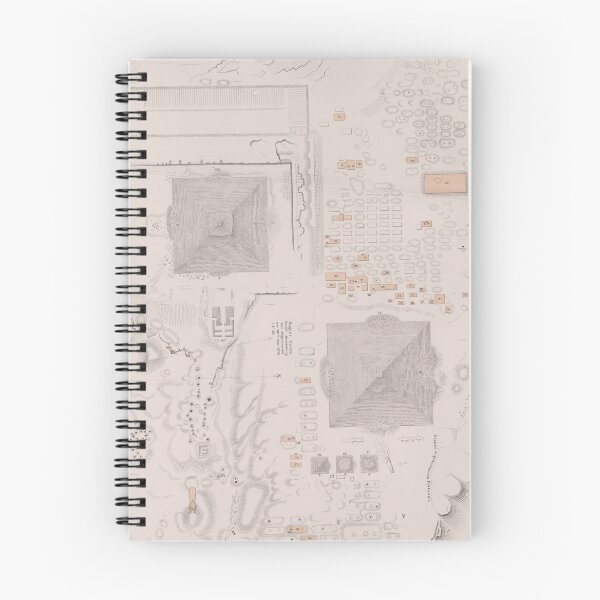 Item preview, Vintage Map of The Pyramids of Giza (1856) designed and sold by BravuraMedia.