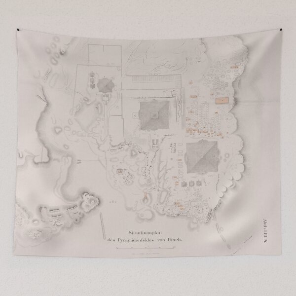 Item preview, Vintage Map of The Pyramids of Giza (1856) designed and sold by BravuraMedia.