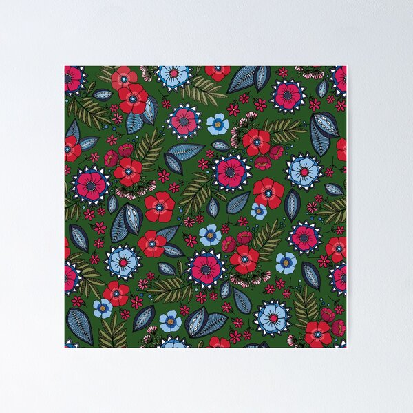 Bouquet green Poster