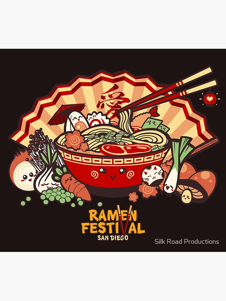 "Ramen Festival Gathering" Poster by SilkRoadDesigns Redbubble