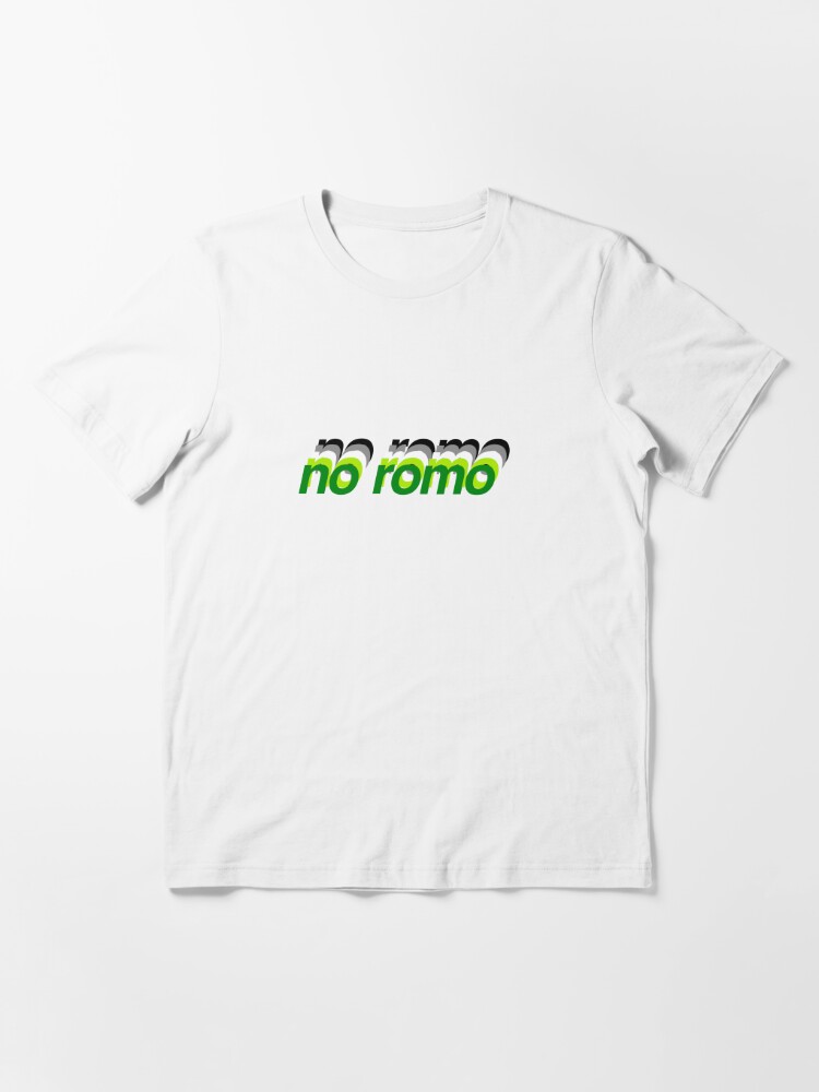 No Romo White Print T-Shirts