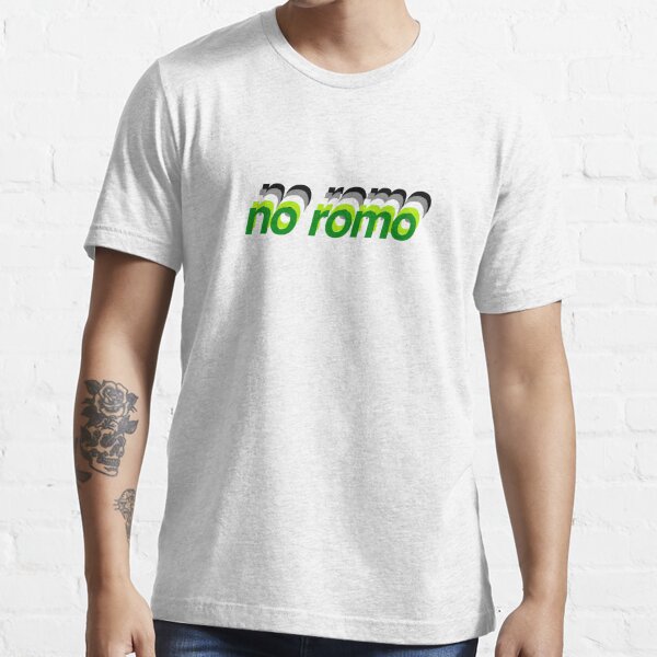 No Romo White Print T-Shirts