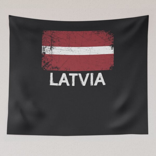 Item preview, Latvian Flag Design | Vintage Made In Latvia Gift designed and sold by melsens.