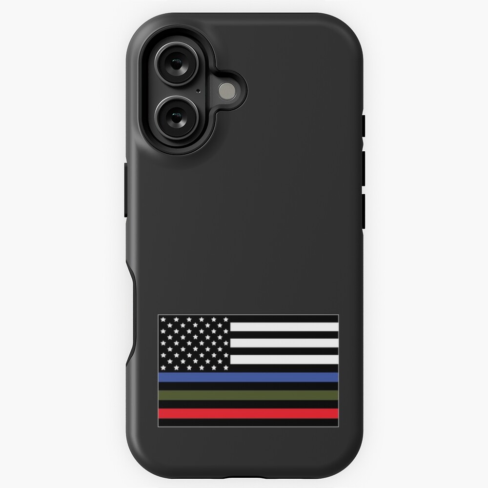 Police, Military and Fire Flag Sticker