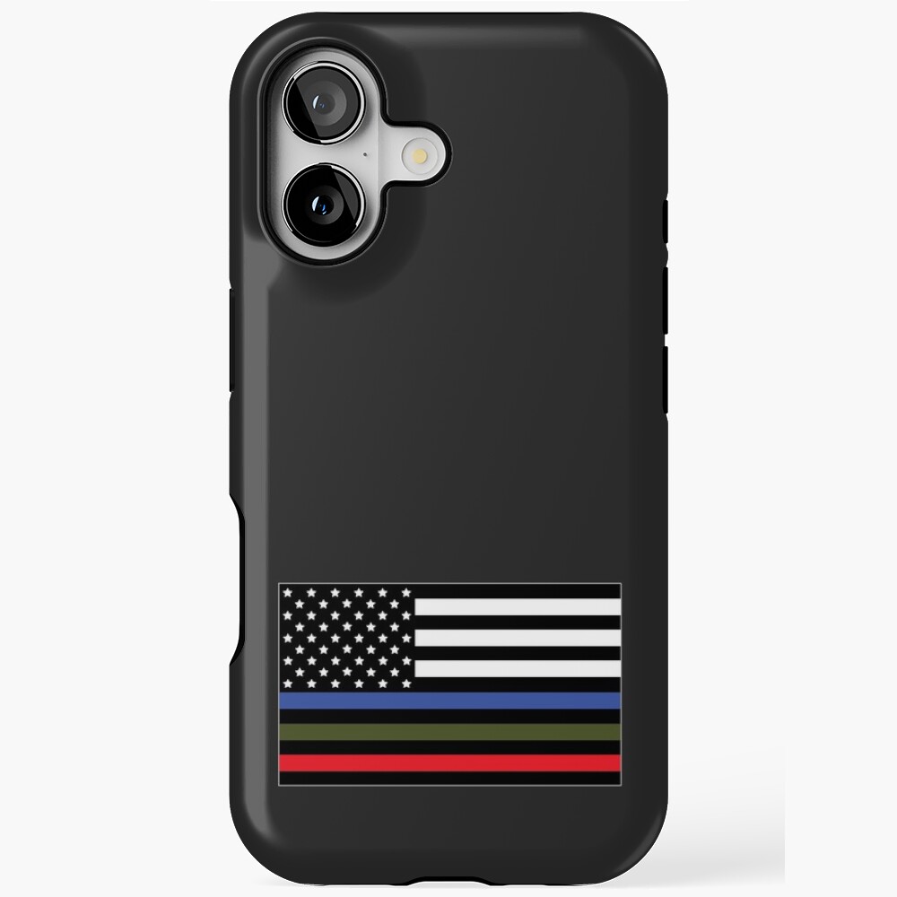 Police, Military and Fire Flag Sticker