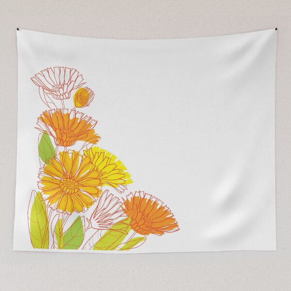 Item preview, Bouquet with summer Calendula flowers. designed and sold by Bokasana.