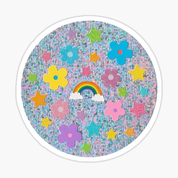 264 Rainbow Holographic Sparkle Star Stickers! ~ Tiny ~ 0.25 inch