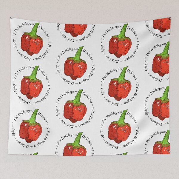 Item preview, 7 Pot Bubblegum Chili Chilli Pepper Spicy designed and sold by mojocoffeetime.