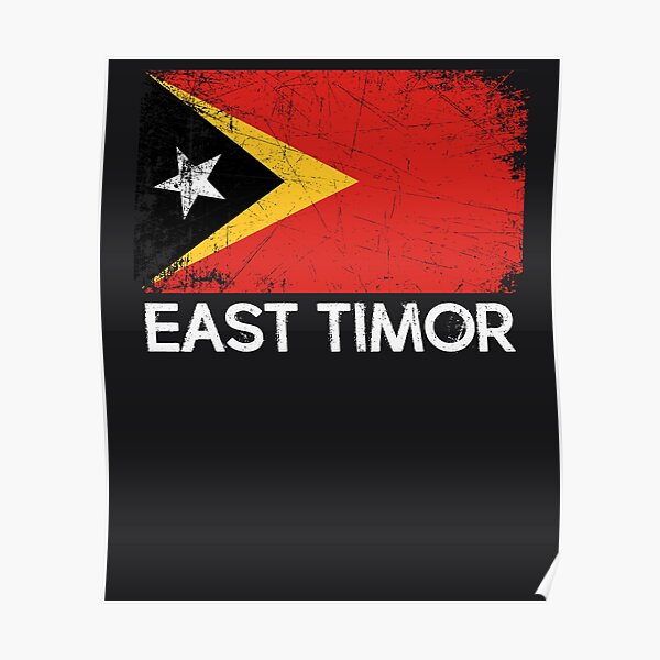 EAST Timor POSTER CRISTO REI Dili a TIMOR EST Landmark POSTER Retrò OPERA D'ARTE 