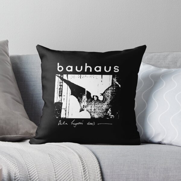 Bauhaus - Bat Wings - Bela Lugosi's Dead Throw Pillow