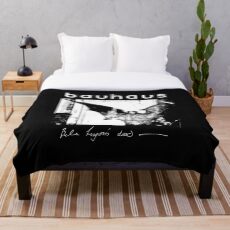 Bauhaus - Bat Wings - Bela Lugosi's Dead Throw Blanket