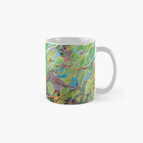 431 - SPARROWS (A) - DAVE EDWARDS - COLOURED PENCILS - 2018 Classic Mug