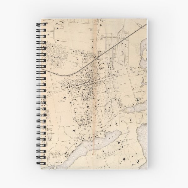 Item preview, Vintage Map of New Rochelle NY (1867) designed and sold by BravuraMedia.