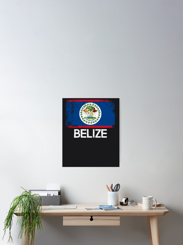 Belizean Flag T-Shirt | Vintage Made In Belize Gift