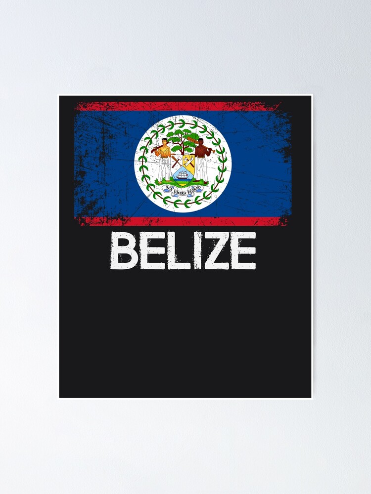 Belizean Flag T-Shirt | Vintage Made In Belize Gift
