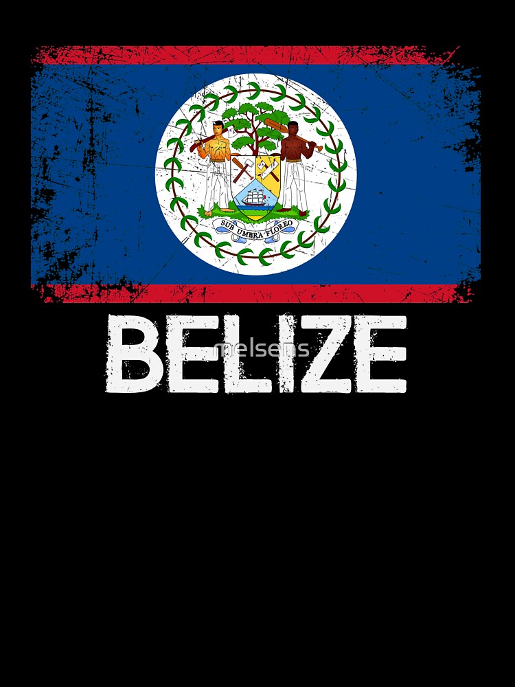 Belizean Flag T-Shirt | Vintage Made In Belize Gift