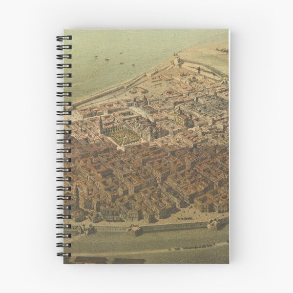 Item preview, Vintage Pictorial Map of Veracruz Mexico (1869) designed and sold by BravuraMedia.