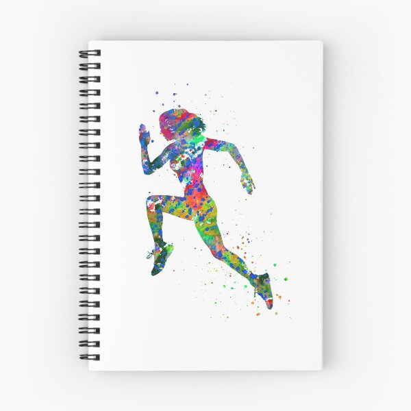 Item preview, Running woman, jogger, jogging sport  designed and sold by Rosaliartbook.