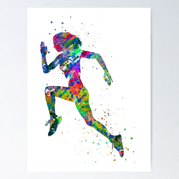 Shadow of a runner on a running track available as Framed Prints, Photos,  Wall Art and Photo Gifts