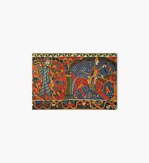 NORWEGISCHE BALDISHOL TAPESTRY, Mittelalterlicher Ritter zu Pferd Galeriedruck