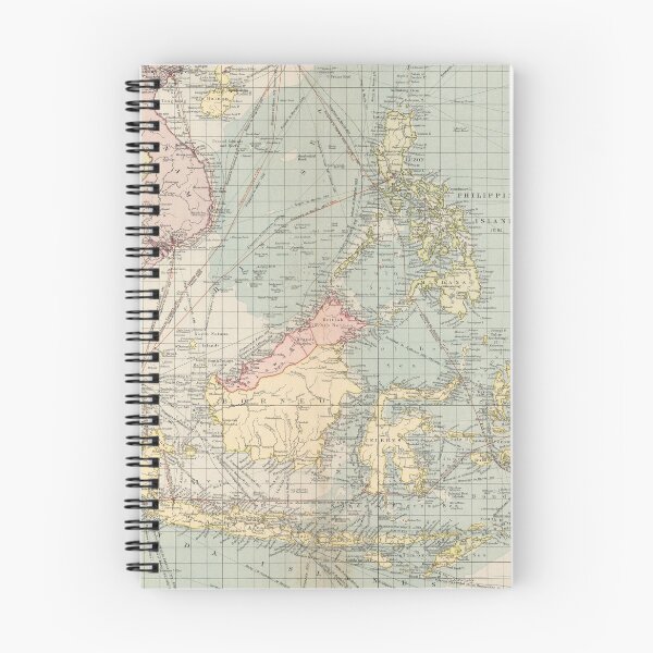 Item preview, Vintage Map of Indonesia and The Philippine Ports (1905) designed and sold by BravuraMedia.