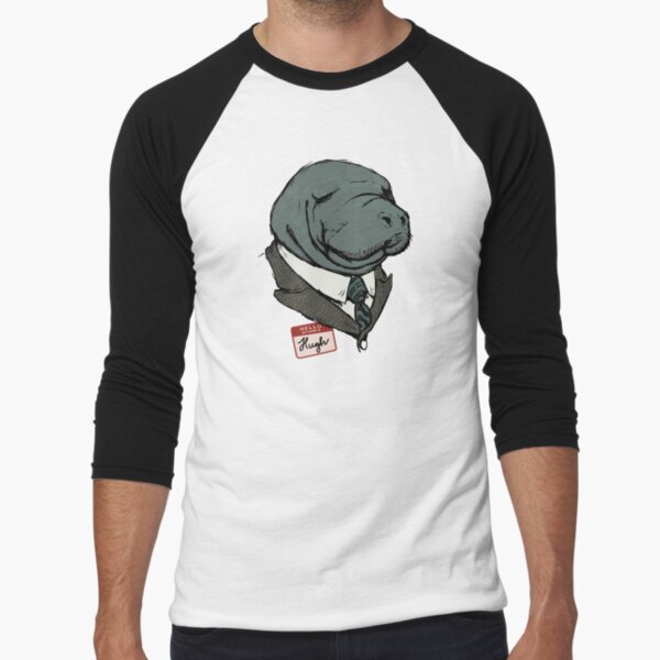 Hugh Manatee Baseball ¾ Sleeve T-Shirt