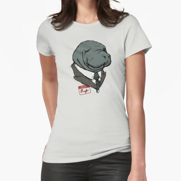 Hugh Manatee Fitted T-Shirt