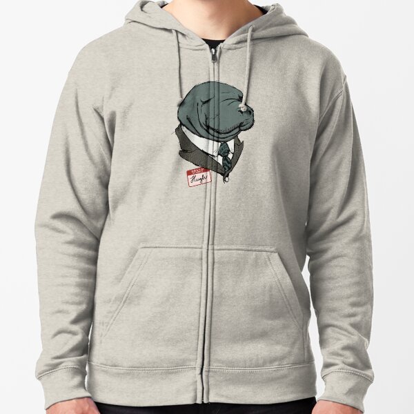 Hugh Manatee Zipped Hoodie
