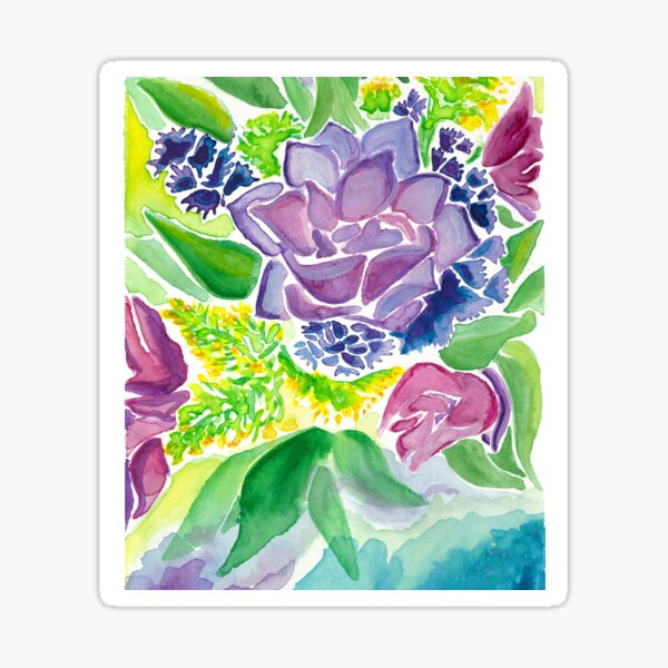 Succulent bouquet Sticker