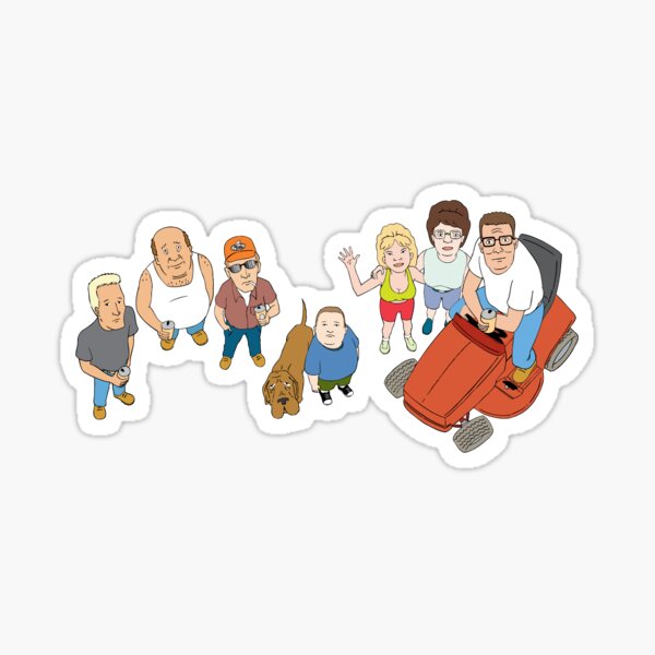 King of the Hill Family Sticker
