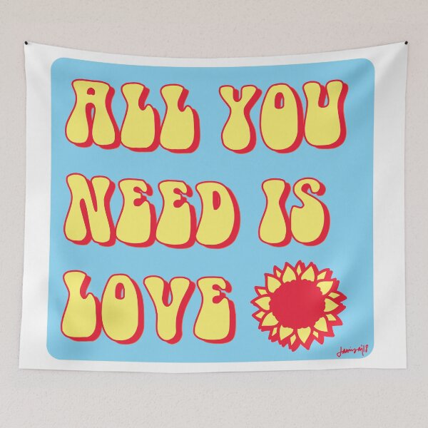 Item preview, All You Need is Love Sunflowers designed and sold by jamisundesigns.