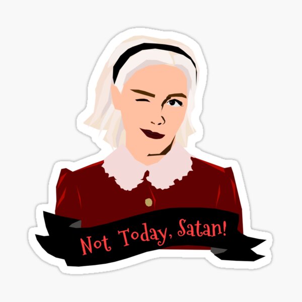Hoy no satanás Pegatina